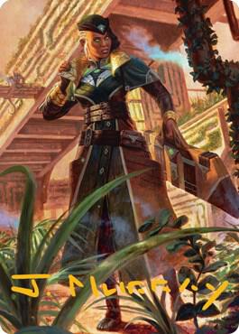 Vivien on the Hunt Art Card (Gold-Stamped Signature) (22) [Streets of New Capenna Art Series]