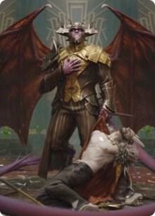 Ob Nixilis, the Adversary Art Card (31/81) [Streets of New Capenna Art Series]