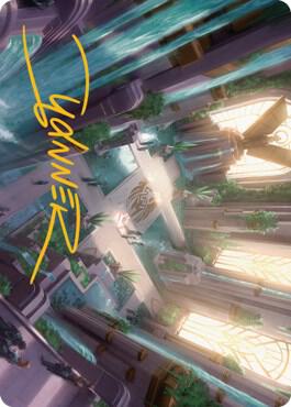 Spara's Headquarters Art Card (Gold-Stamped Signature) (36) [Streets of New Capenna Art Series]