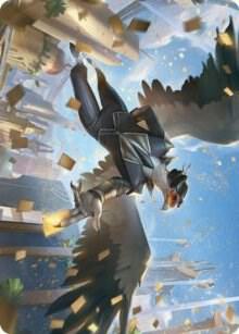 Skyboon Evangelist Art Card (51) [Streets of New Capenna Art Series]