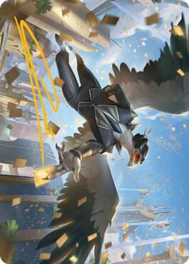 Skyboon Evangelist Art Card (Gold-Stamped Signature) (51) [Streets of New Capenna Art Series]