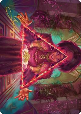Seize the Spotlight Art Card (Gold-Stamped Signature) (60) [Streets of New Capenna Art Series]