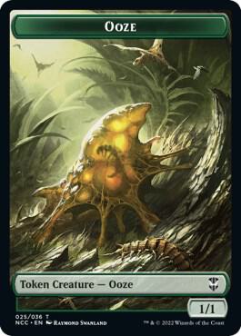 Ooze (025) // Treasure (015) Double-Sided Token (25 // 15) [New Capenna Commander]