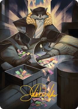 Masked Bandits Art Card (Gold-Stamped Signature) (69) [Streets of New Capenna Art Series]