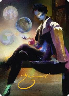 Obscura Interceptor Art Card (Gold-Stamped Signature) (74) [Streets of New Capenna Art Series]