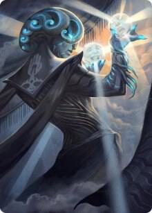 Queza, Augur of Agonies Art Card (75) [Streets of New Capenna Art Series]