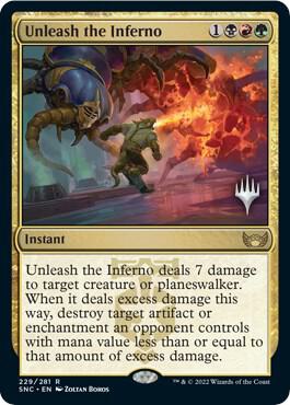Unleash the Inferno (229) [Streets of New Capenna Promos]
