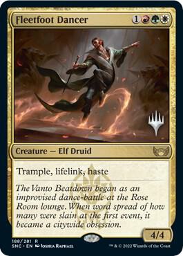 Fleetfoot Dancer (188) [Streets of New Capenna Promos]