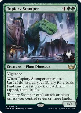 Topiary Stomper (160) [Streets of New Capenna Promos]