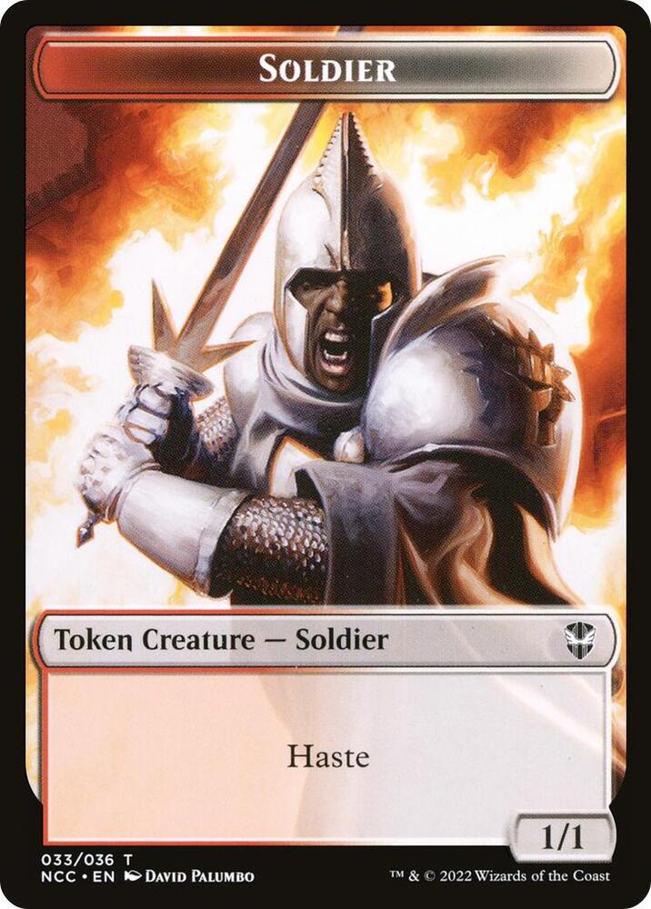 Soldier (033) // Devil Double-Sided Token (33 // 17) [New Capenna Commander]