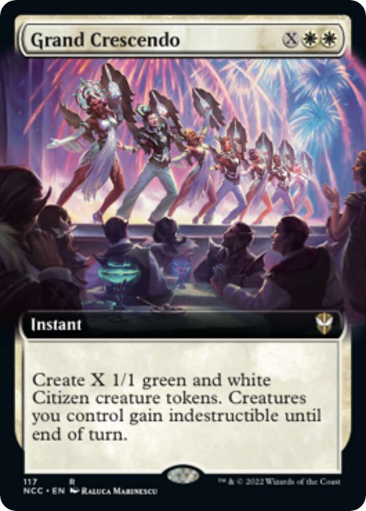Grand Crescendo (Extended Art) (117) [New Capenna Commander] [Extended Art]