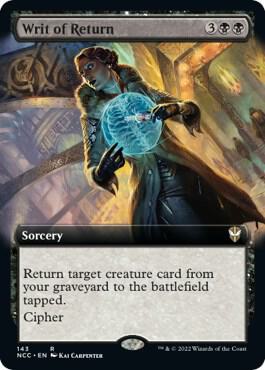 Writ of Return (Extended Art) (143) [New Capenna Commander] [Extended Art]