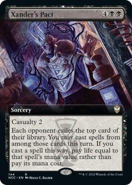 Xander's Pact (Extended Art) (144) [New Capenna Commander] [Extended Art]
