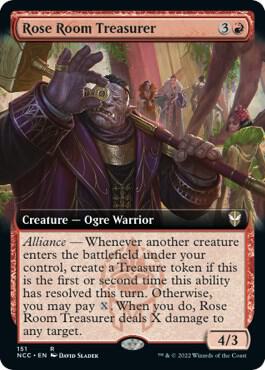 Rose Room Treasurer (Extended Art) (151) [New Capenna Commander] [Extended Art]