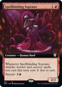 Spellbinding Soprano (Extended Art) (153) [New Capenna Commander] [Extended Art]