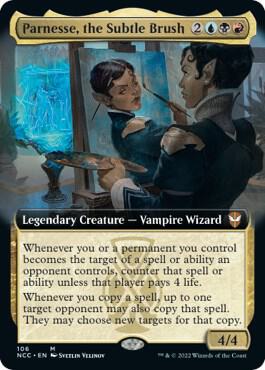 Parnesse, the Subtle Brush (Extended Art) (106) [New Capenna Commander] [Extended Art]