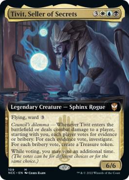 Tivit, Seller of Secrets (Extended Art) (109) [New Capenna Commander] [Extended Art]