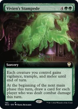 Vivien's Stampede (Extended Art) (165) [New Capenna Commander] [Extended Art]