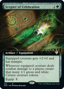 Scepter of Celebration (Extended Art) (164) [New Capenna Commander] [Extended Art]