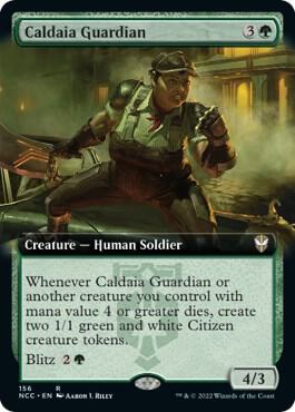 Caldaia Guardian (Extended Art) (156) [New Capenna Commander] [Extended Art]