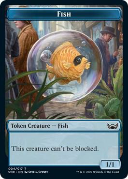 Fish // Angel Double-Sided Token (4 // 2) [Streets of New Capenna]