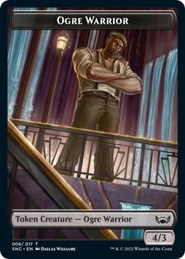 Ogre Warrior // Wizard Double-Sided Token (6 // 5) [Streets of New Capenna]
