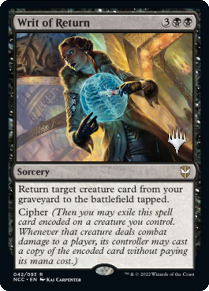 Writ of Return (42) [Streets of New Capenna Promos]