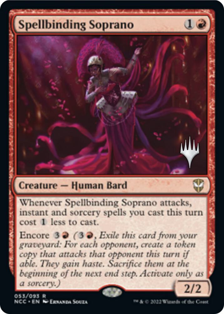 Spellbinding Soprano (53) [Streets of New Capenna Promos]