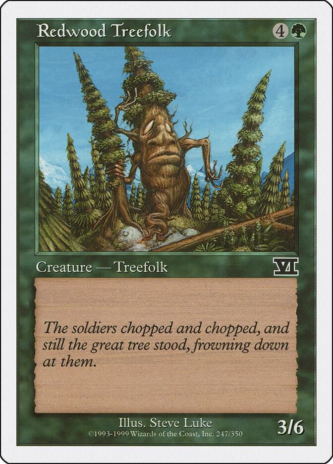 Redwood Treefolk (247) [Classic Sixth Edition]