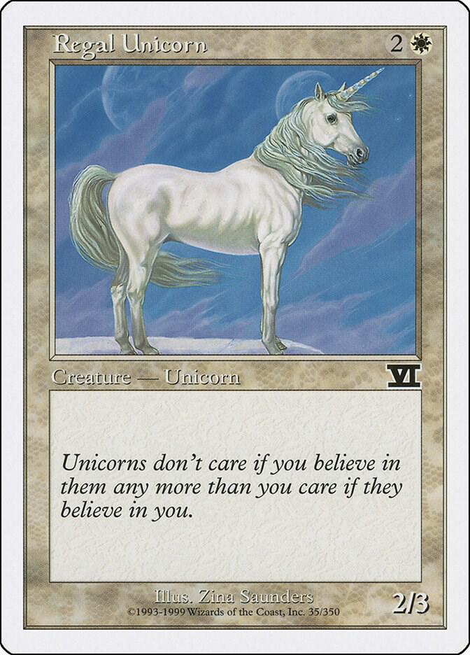 Regal Unicorn (35) [Classic Sixth Edition]