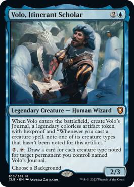Volo, Itinerant Scholar (103) [Commander Legends: Battle for Baldur's Gate]