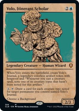 Volo, Itinerant Scholar (Showcase) (388) [Commander Legends: Battle for Baldur's Gate] [Showcase]