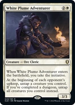 White Plume Adventurer (49) [Commander Legends: Battle for Baldur's Gate]