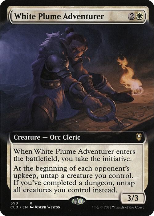 White Plume Adventurer (Extended Art) (558) [Commander Legends: Battle for Baldur's Gate] [Extended Art]