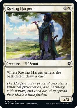 Roving Harper (40) [Commander Legends: Battle for Baldur's Gate]