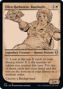 Ellyn Harbreeze, Busybody (Showcase) (377) [Commander Legends: Battle for Baldur's Gate] [Showcase]