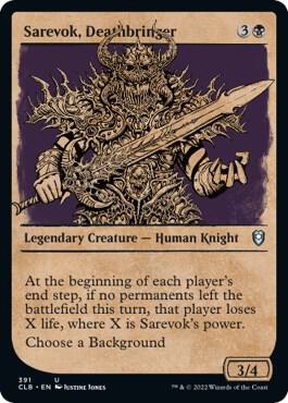 Sarevok, Deathbringer (Showcase) (391) [Commander Legends: Battle for Baldur's Gate] [Showcase]
