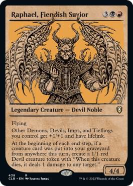 Raphael, Fiendish Savior (Showcase) (438) [Commander Legends: Battle for Baldur's Gate] [Showcase]