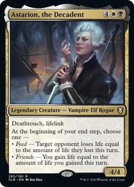 Astarion, the Decadent (265) [Commander Legends: Battle for Baldur's Gate]