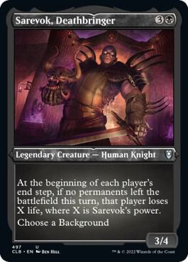 Sarevok, Deathbringer (Foil Etched) (497) [Commander Legends: Battle for Baldur's Gate]