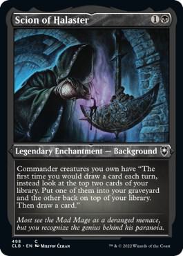 Scion of Halaster (Foil Etched) (498) [Commander Legends: Battle for Baldur's Gate]