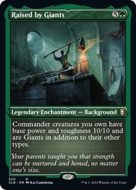 Raised by Giants (Foil Etched) (520) [Commander Legends: Battle for Baldur's Gate]