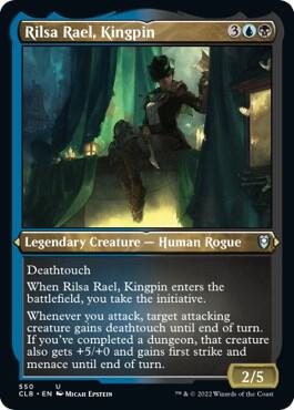 Rilsa Rael, Kingpin (Foil Etched) (550) [Commander Legends: Battle for Baldur's Gate]