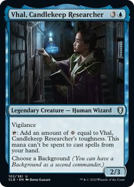 Vhal, Candlekeep Researcher (102) [Commander Legends: Battle for Baldur's Gate]