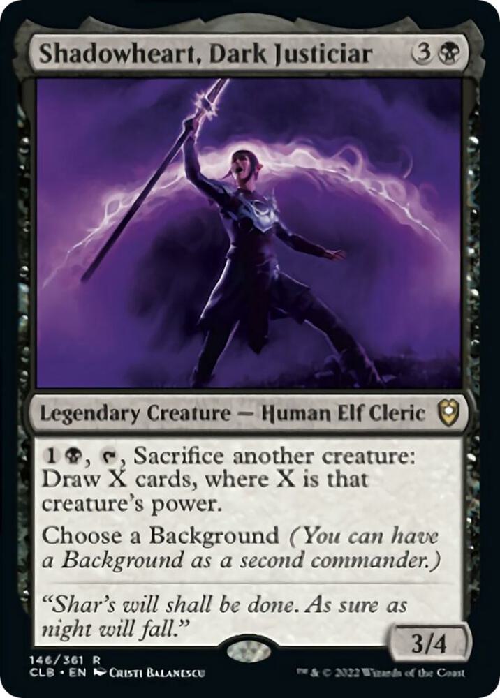 Shadowheart, Dark Justiciar (146) [Commander Legends: Battle for Baldur's Gate]