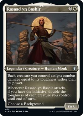 Rasaad yn Bashir (Foil Etched) (479) [Commander Legends: Battle for Baldur's Gate]