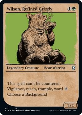 Wilson, Refined Grizzly (Showcase) (411) [Commander Legends: Battle for Baldur's Gate] [Showcase]