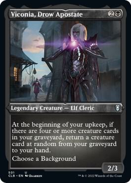 Viconia, Drow Apostate (Foil Etched) (501) [Commander Legends: Battle for Baldur's Gate]