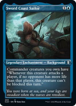 Sword Coast Sailor (Foil Etched) (489) [Commander Legends: Battle for Baldur's Gate]