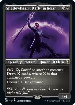 Shadowheart, Dark Justiciar (Foil Etched) (499) [Commander Legends: Battle for Baldur's Gate]